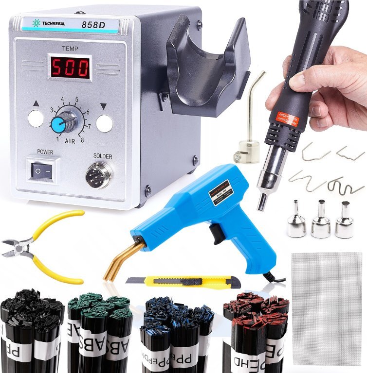 Spawarka do Plastiku Stacja Lutownicza 858D Zszywarka Zestaw Spoiw Dysze