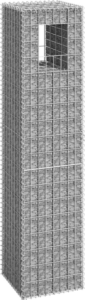 vidaXL Słupek gabionowy, 40x40x180 cm, żelazo