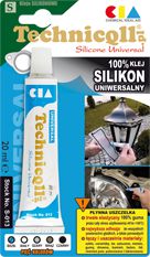 Technicqll Silikon uniwersalny czarny blister 20ml (S058)