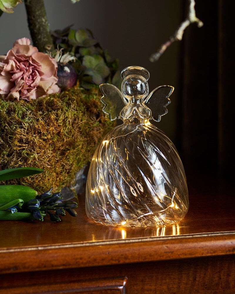 Sirius Home Wave Angel H13+25cm, Clear, Light decoration figure, Transparent, 8 bulb(s), Battery, AAA, 130 mm