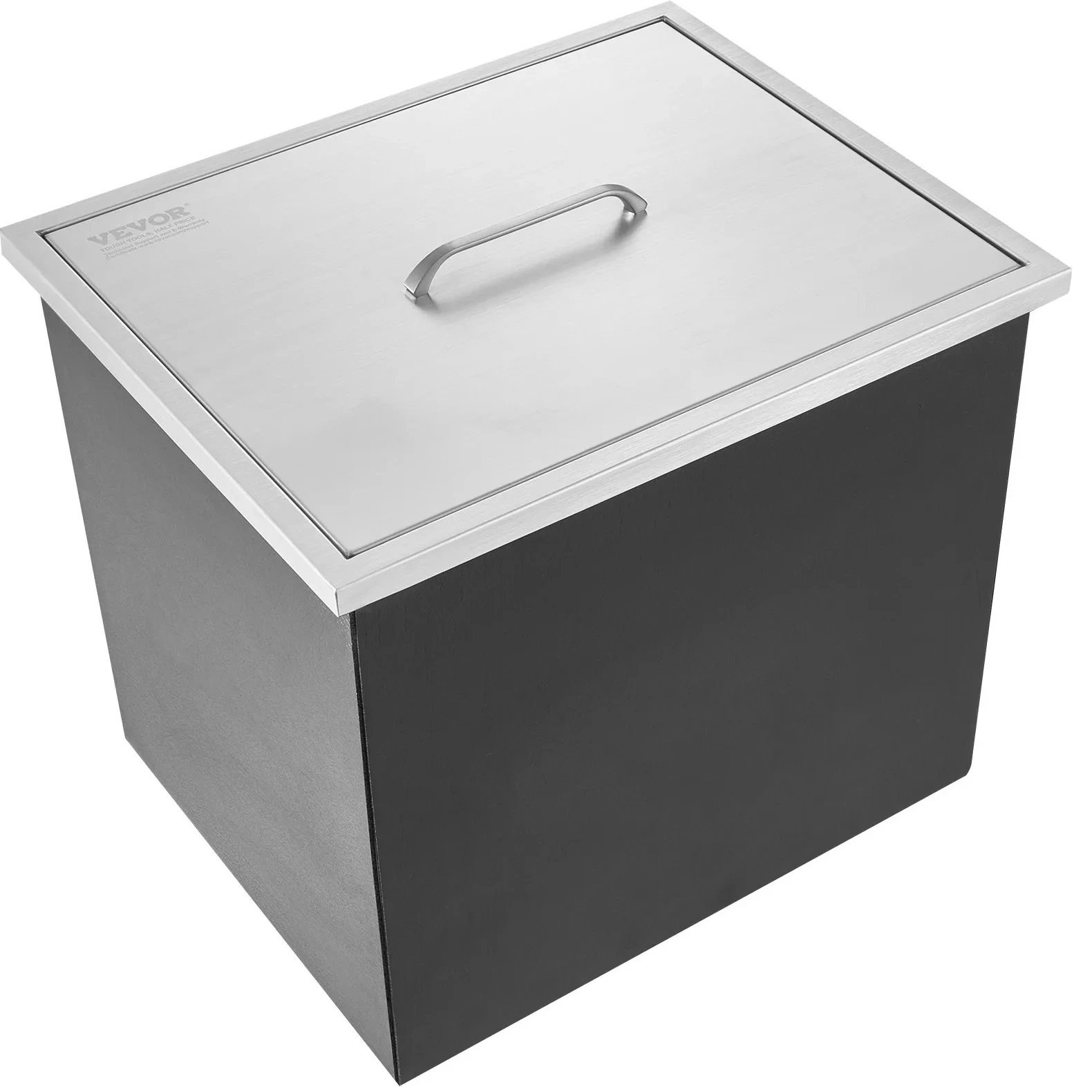 Skrzynia na lód 35x50x30cm nierdzewna lodówka z pokrywą bar gastronomia