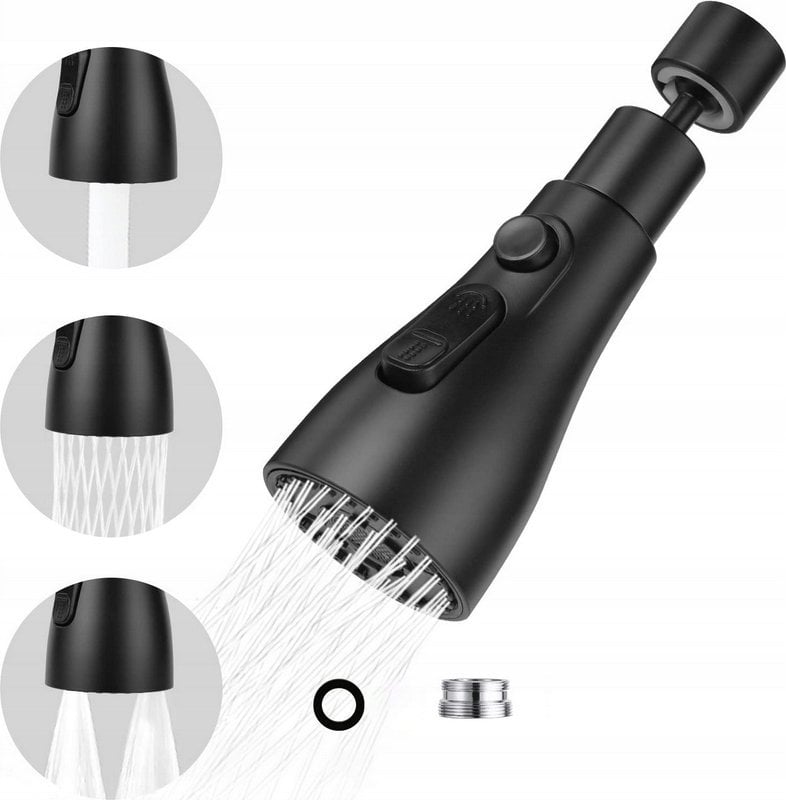 Noveen Przedłużka do baterii dwufunkcyjna XL1077 black