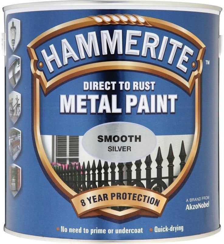 PAINT HAMMERITE SILVER SATIN 750ML