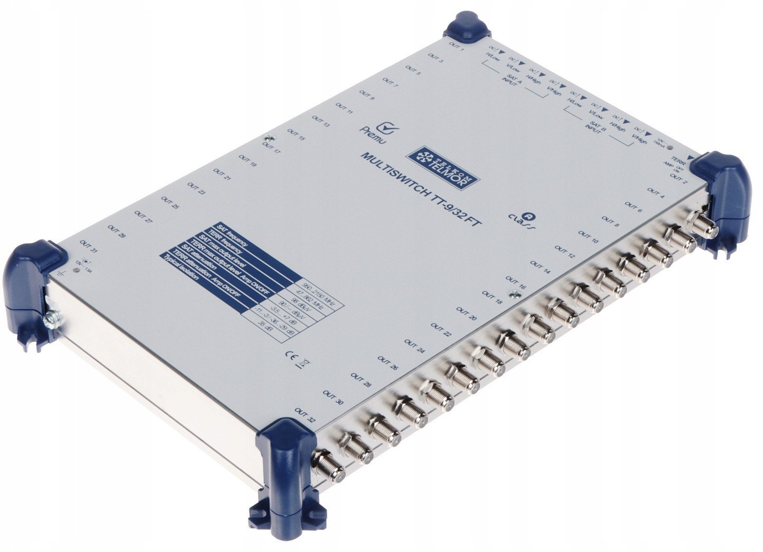 MULTISWITCH TT-9/32-FT-PREMU 9 WEJŚĆ / 32 WYJŚCIA PREMU TELMOR