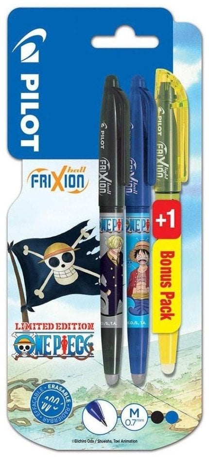 Pióro kulkowe Frixion Ball 2 kolory + zakreślacz