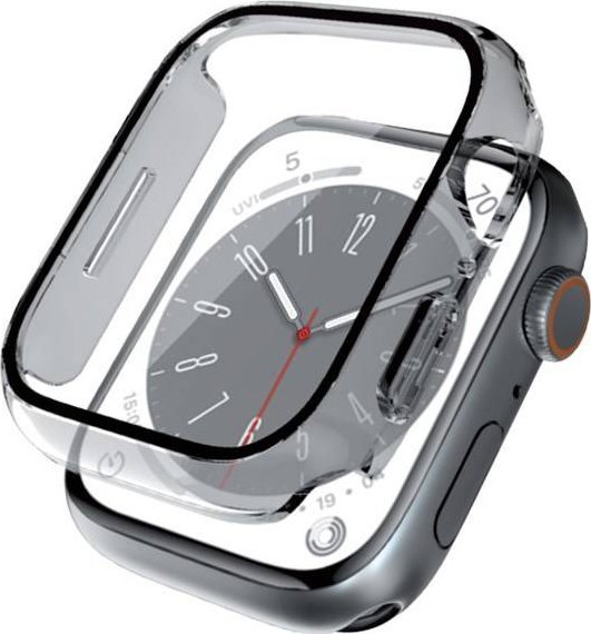 Crong Hybrid Watch Case - Etui ze szkłem Apple Watch 45mm (Clear)