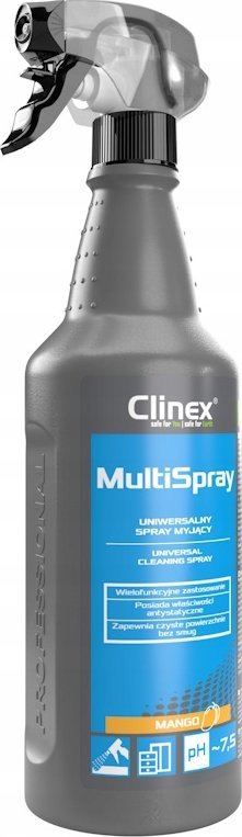 Clinex Clinex Multi Spray Mango - Uniwersalny spray do czyszczenia powierzchni, mango - 1 l