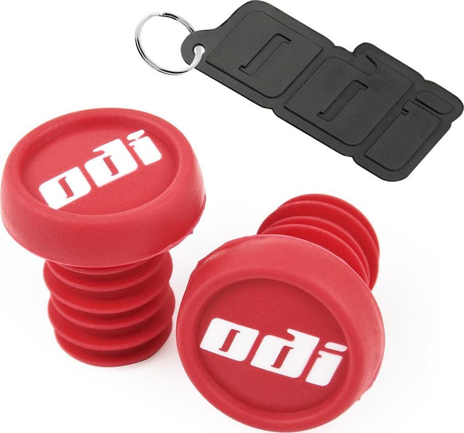 Zatyczki, korki kierownicy ODI BMX Bar End Plug, czerwone