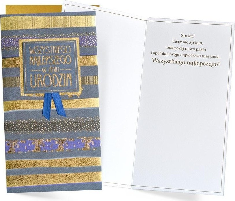 Karnet W dniu urodzin