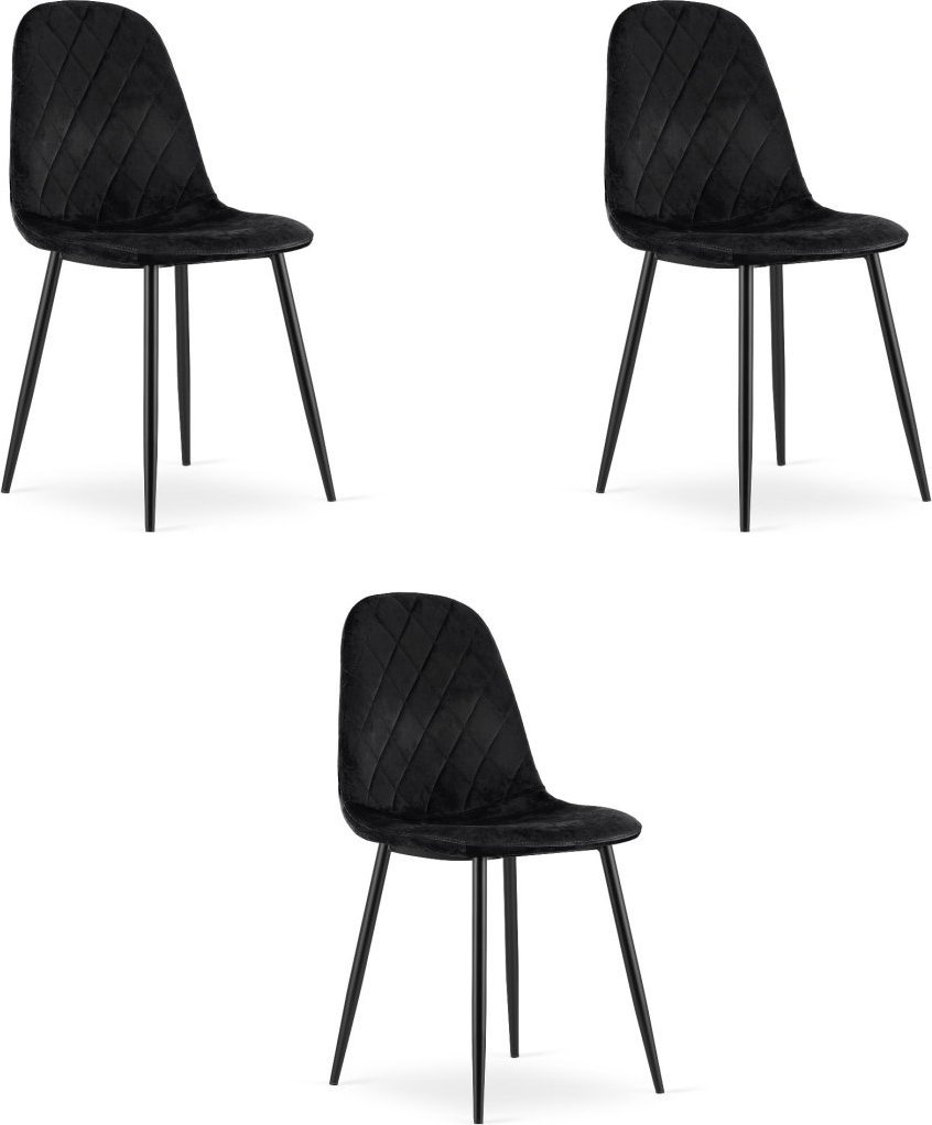 Leobert Krzesło ASTI - czarny aksamit x 3