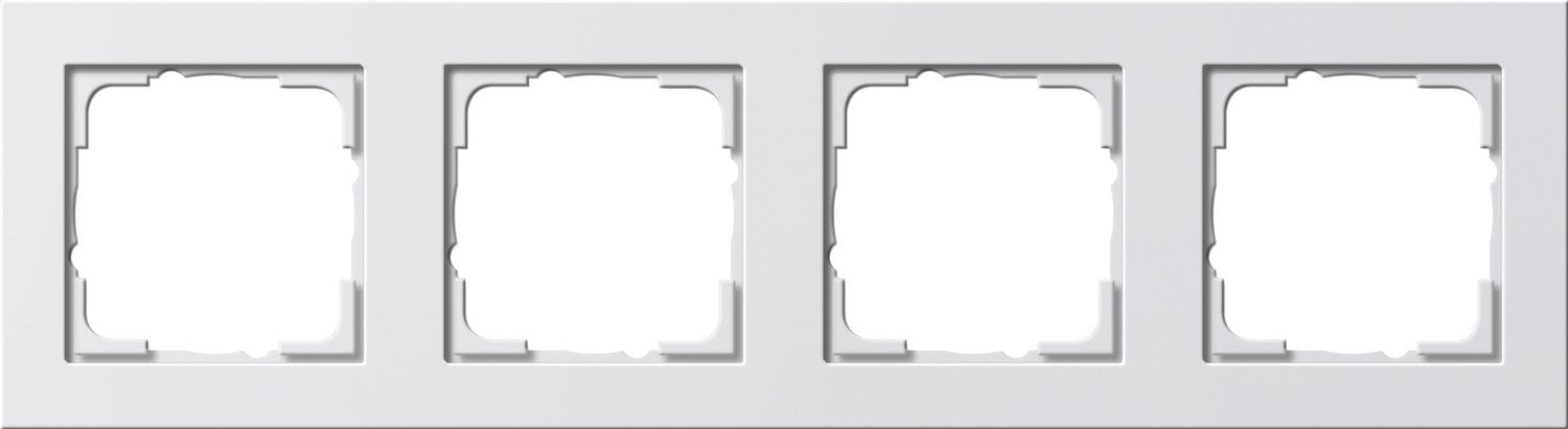 GIRA Ramka poczwórna Gira E2 biały połysk
