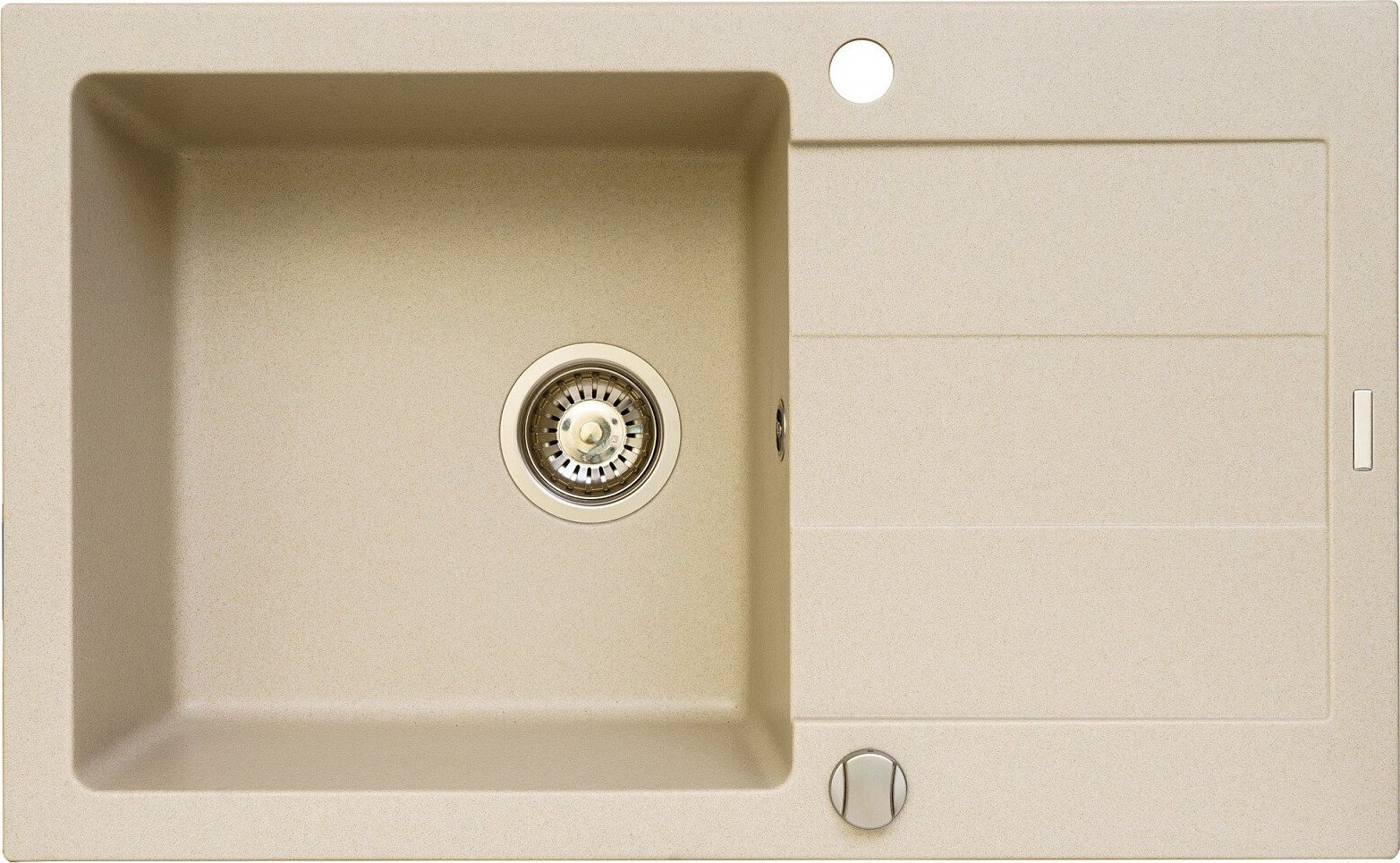Zlewozmywak Pyramis Zlew Pyramis Sparta plus 78x48 1B1D beż piaskowy