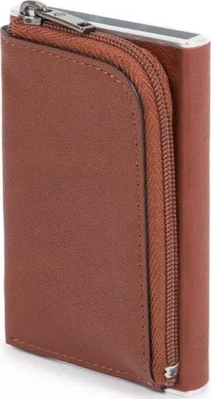 Piquadro Piquadro, Black Square, Leather, Card Holder, Square Sliding System, Brown, Unisex Unisex