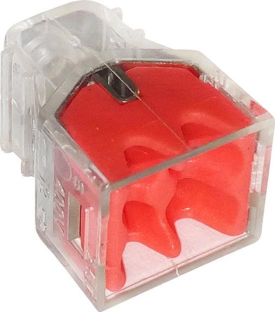 EPM SZYBKOZŁĄCZKA 4*0,5-2,5MM2 TRANSPARENTNA/CZERWONY 10 SZTUK