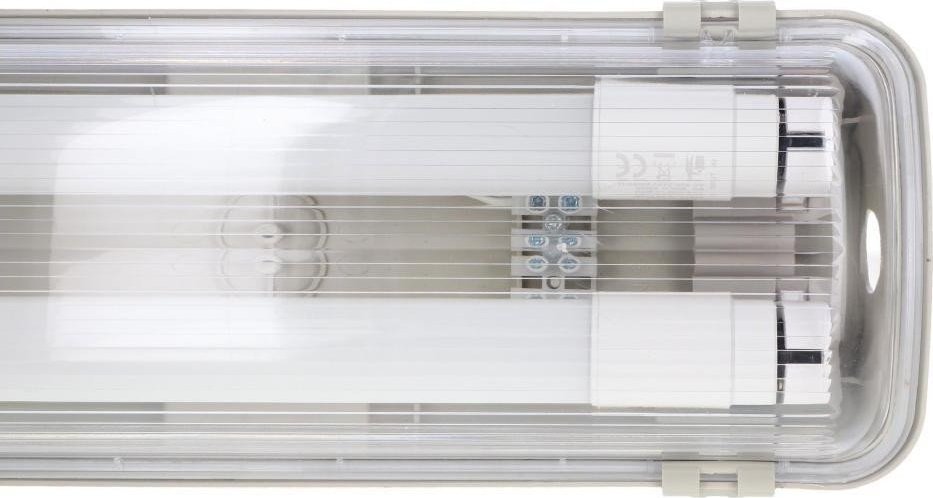 Volteno Oprawa hermetyczna ze świetlówkami LED 2x9W 60cm 4000K 1584lm Szara IP65 ABS + PS 67,5x11,3x5cm VO2812