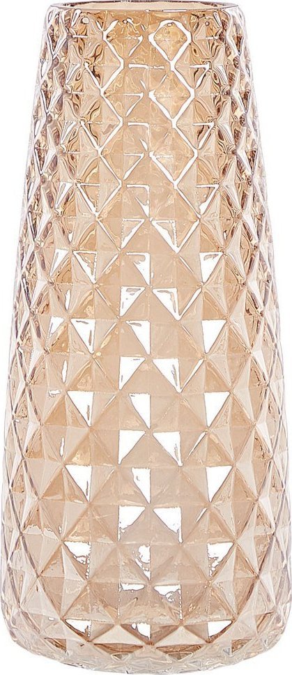 Ramka Beliani Wazon na kwiaty szklany 23 cm pomarańczowy PACHEIA!