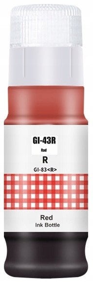 PRISM Canon Tusz GI-43R Red 8k 100% new 70ml ink bottle
