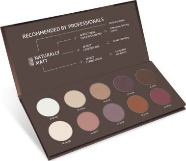 Affect Cienie do powiek Naturally Matt Pressed Eyeshadow Palette 10x2g