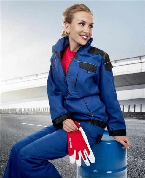 Ardon DAMSKA BLUZA ROBOCZA H8190 - ARDON 5 kieszeni, dodatki odblaskowe - Szaro-pomarańczowy H9132 36 S