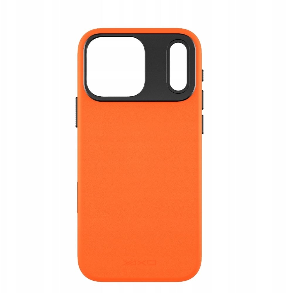 Yaxo Etui na telefon Leather Gear Slim Case MagSafe iPhone 17 Pro Magma Orange