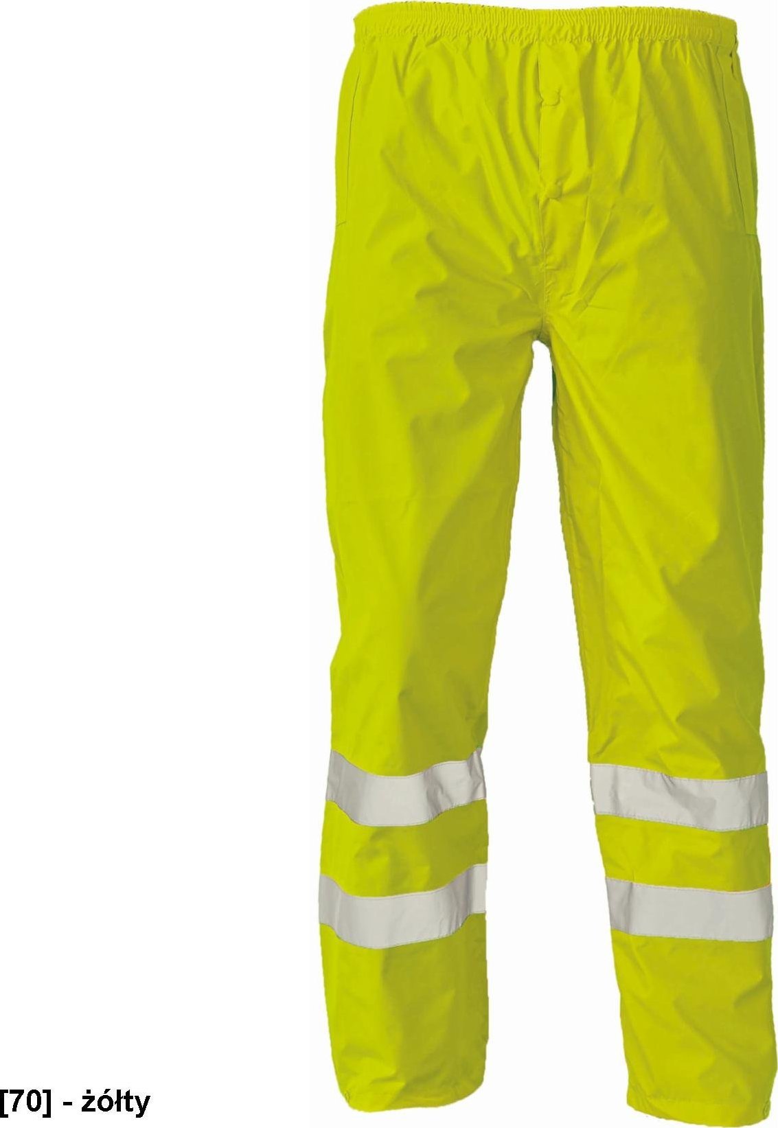 CERVA GORDON - spodnie robocze do pasa wodoodporne Hi-Vis 100% poliester/PU - żółty M