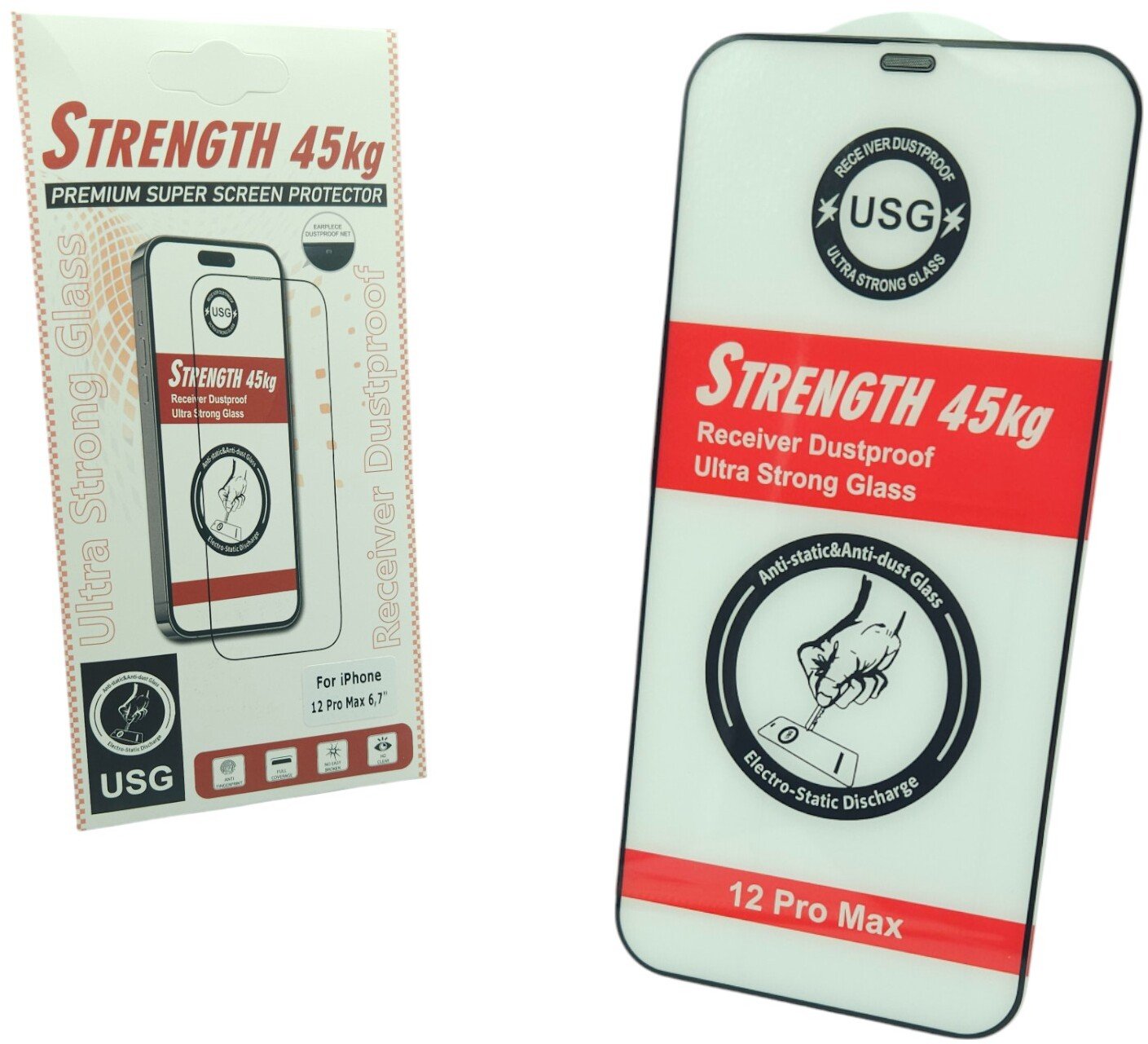 Szkło hartowane Ultra Strong 45KG do iPhone 12 Pro Max 6,7"