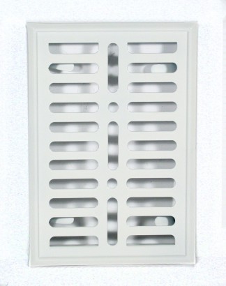 Kratka metalowa malowana biała 140x210mm