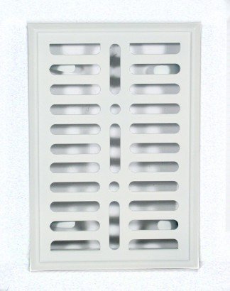 Kratka metalowa malowana biała 140x210mm