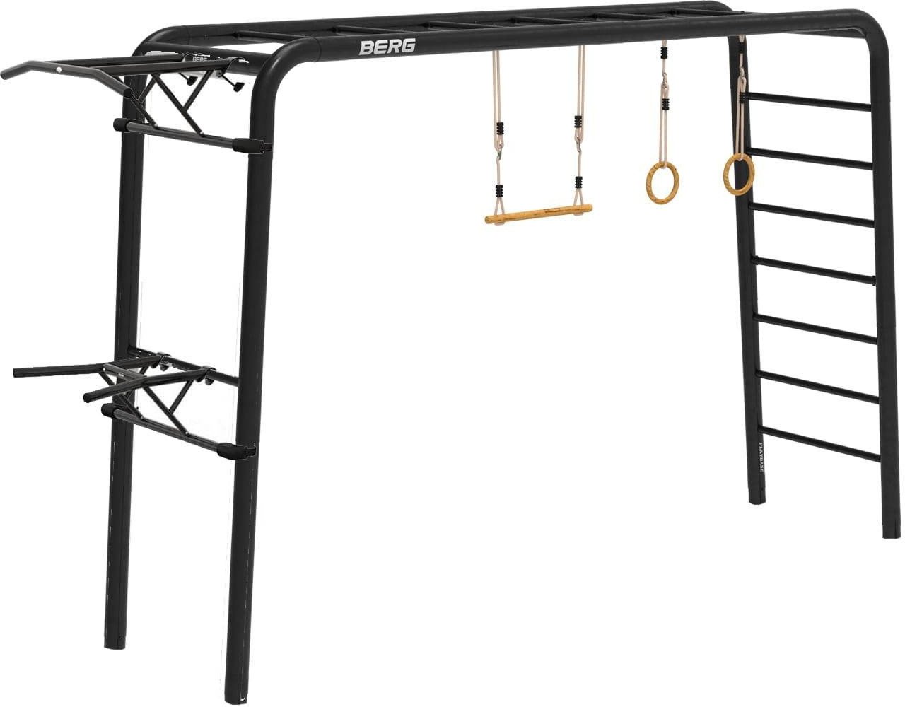 Siłownia Ogrodowa PlayBase MTL Sport | Drążek + Poręcze + Kółka 245 cm
