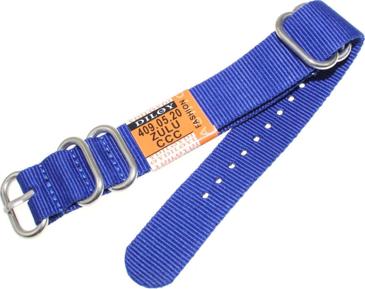 Diloy Nylonowy pasek do zegarka 20 mm Diloy 409.20.5 uniwersalny