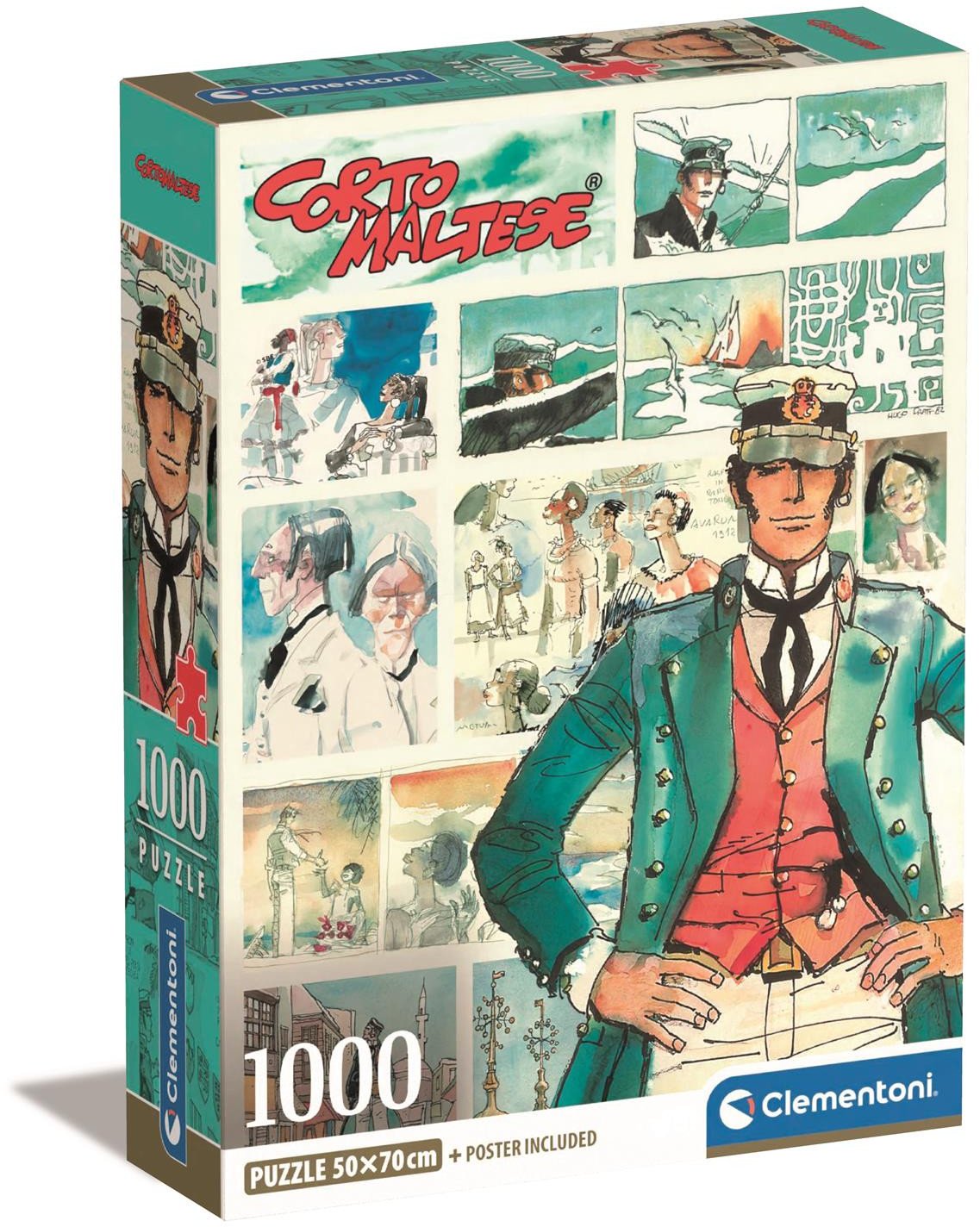 Clementoni Puzzle Compact 1000 elementów - Corto Maltese