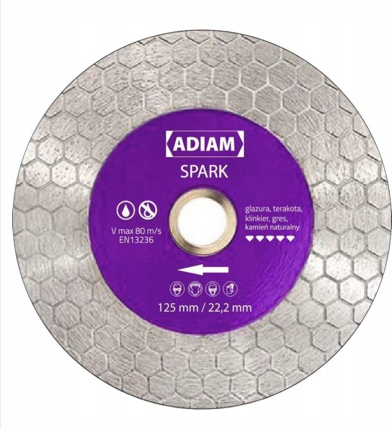 Tarcza diamentowa do cięcia i szlifowania Adiam Spark 125 x 22,22mm