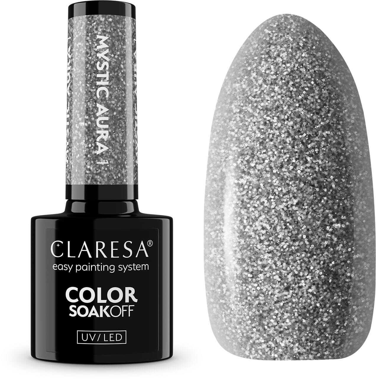 Claresa Color Soak Off UV/LED Mystic Aura lakier hybrydowy 01 5g