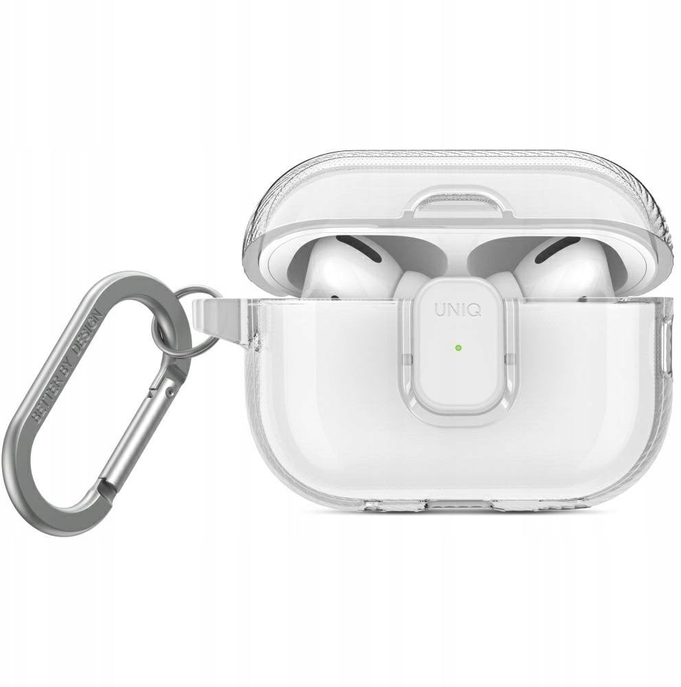 Etui UNIQ Glase Pro do Apple AirPods Pro 2 Lock Case przezroczysty