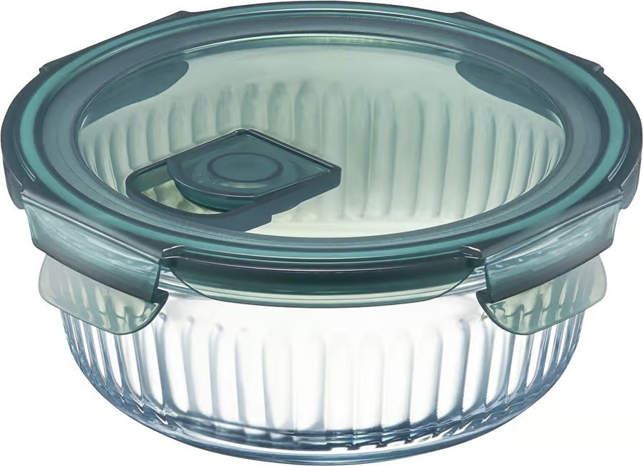 Dajar Pojemnik szklany 950 ml na żywność okrągły Rillet AMBITION