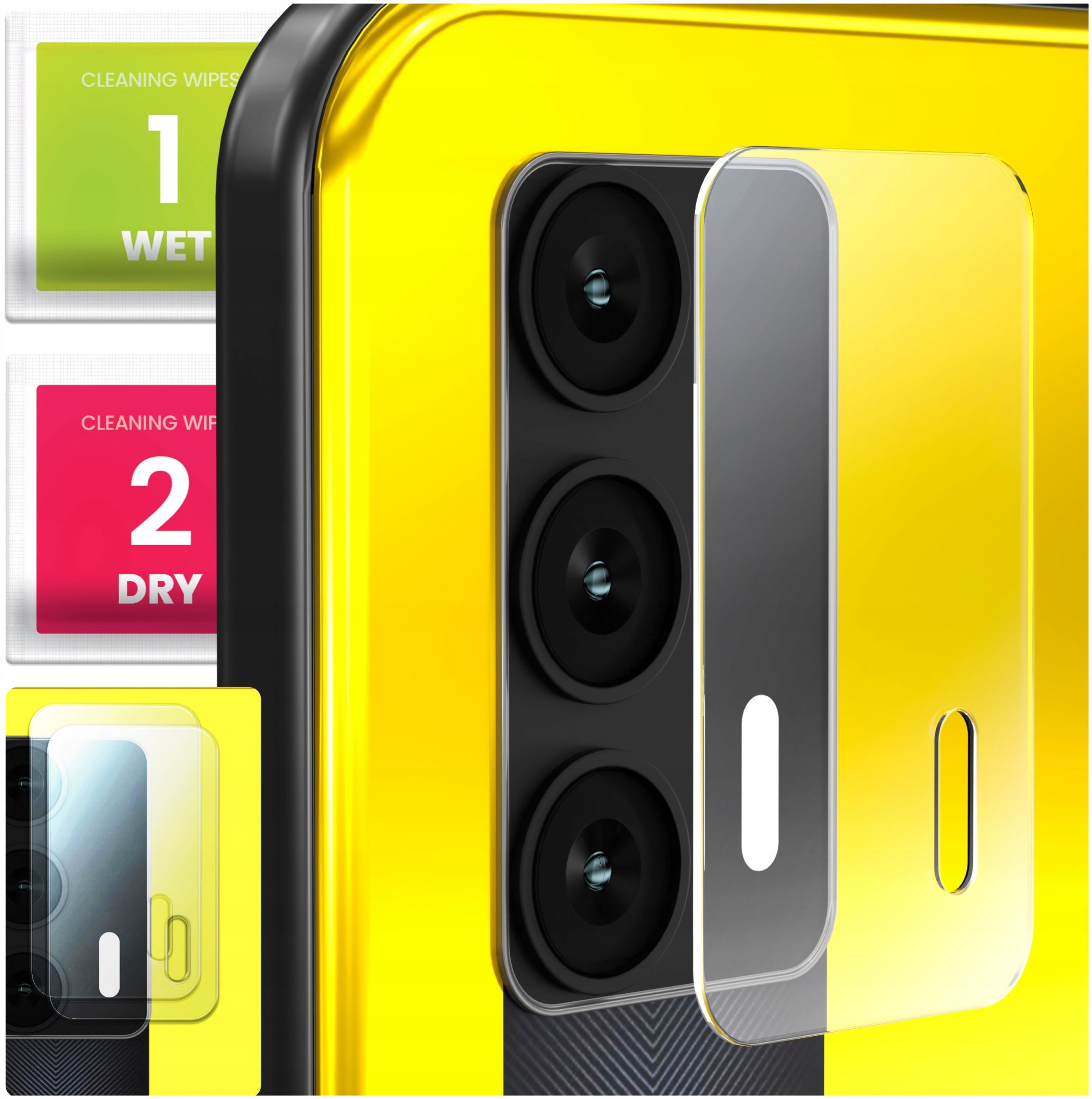 2-PAK Szkło Na Aparat Do Realme GT 5G (Hartowane, Ochronne, Na Obiektyw)