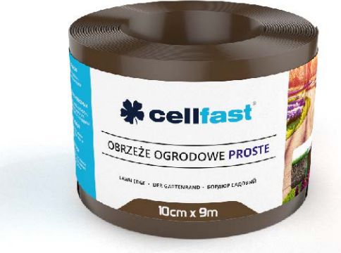 Cellfast Obrzeże trawnikowe proste brązowe 15cm x 9m (30-212H)