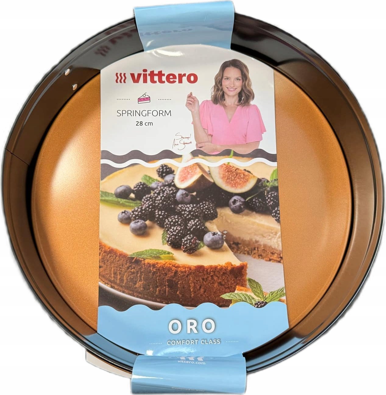 Vittero Oro Tortownica okrągła 28x6,8cm