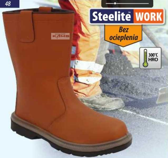 Portwest FW06 But STEELITE RIGGER S1P HRO - wysokie nieocieplane buty robocze z podnoskiem, podeszwa odporna do 300C 46