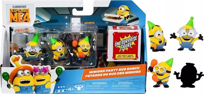 DESPICABLE ME 4, Mini Minions Figurer 5 cm, 4 stk pk., 2 varianter