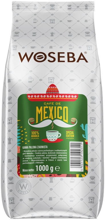Kawa ziarnista Woseba Cafe de Mexico 1 kg