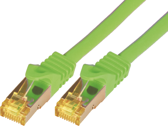 Mcab Patchcord, Cat7, S-FTP, PIMF, LSZH, 0.25m, zielony (3727)