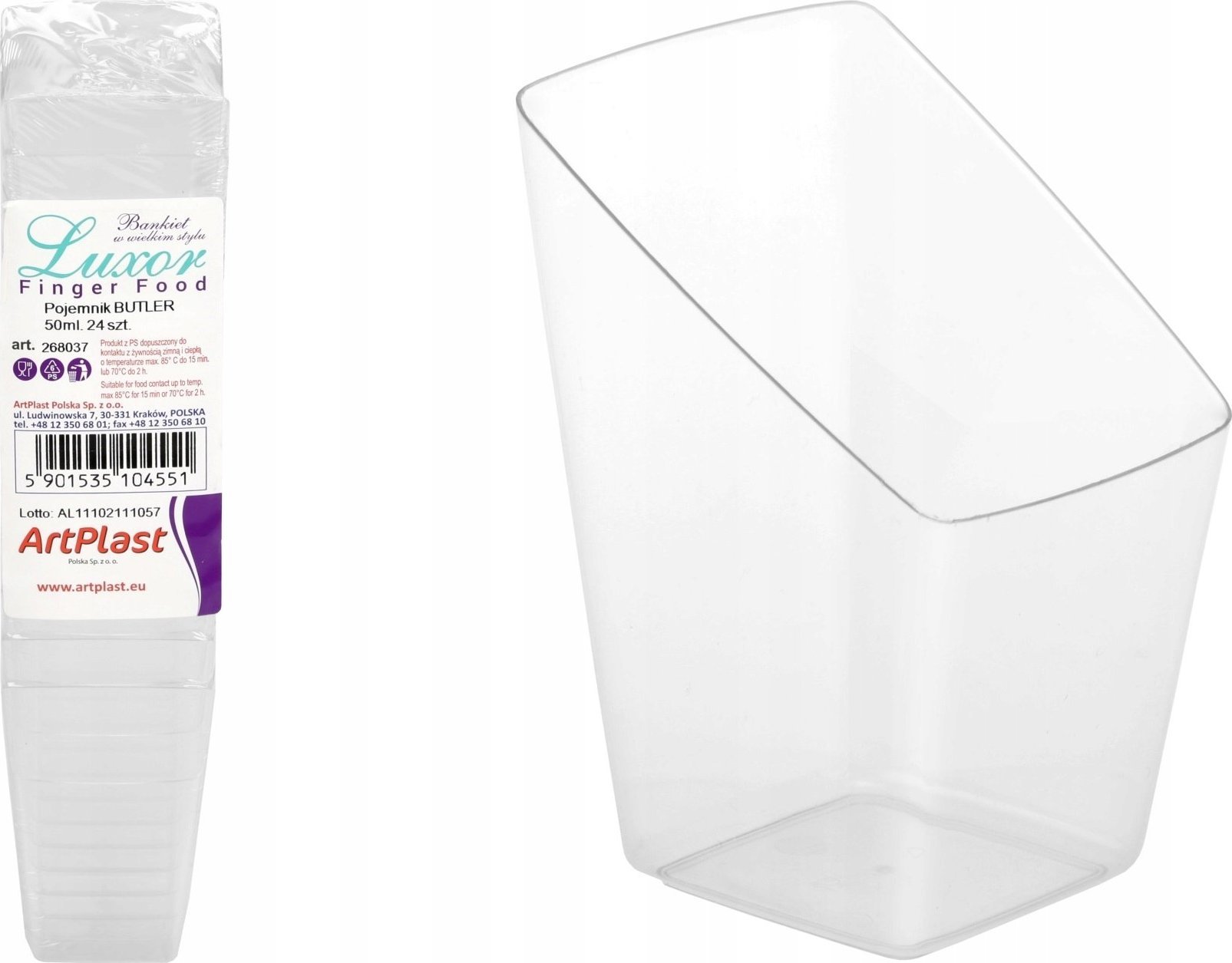 ArtPlast Pojemnik 268037 przezroczysty 50ml