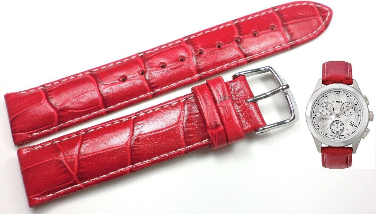 Timex Pasek do zegarka Timex T2M709 P2M709 18 mm Skóra