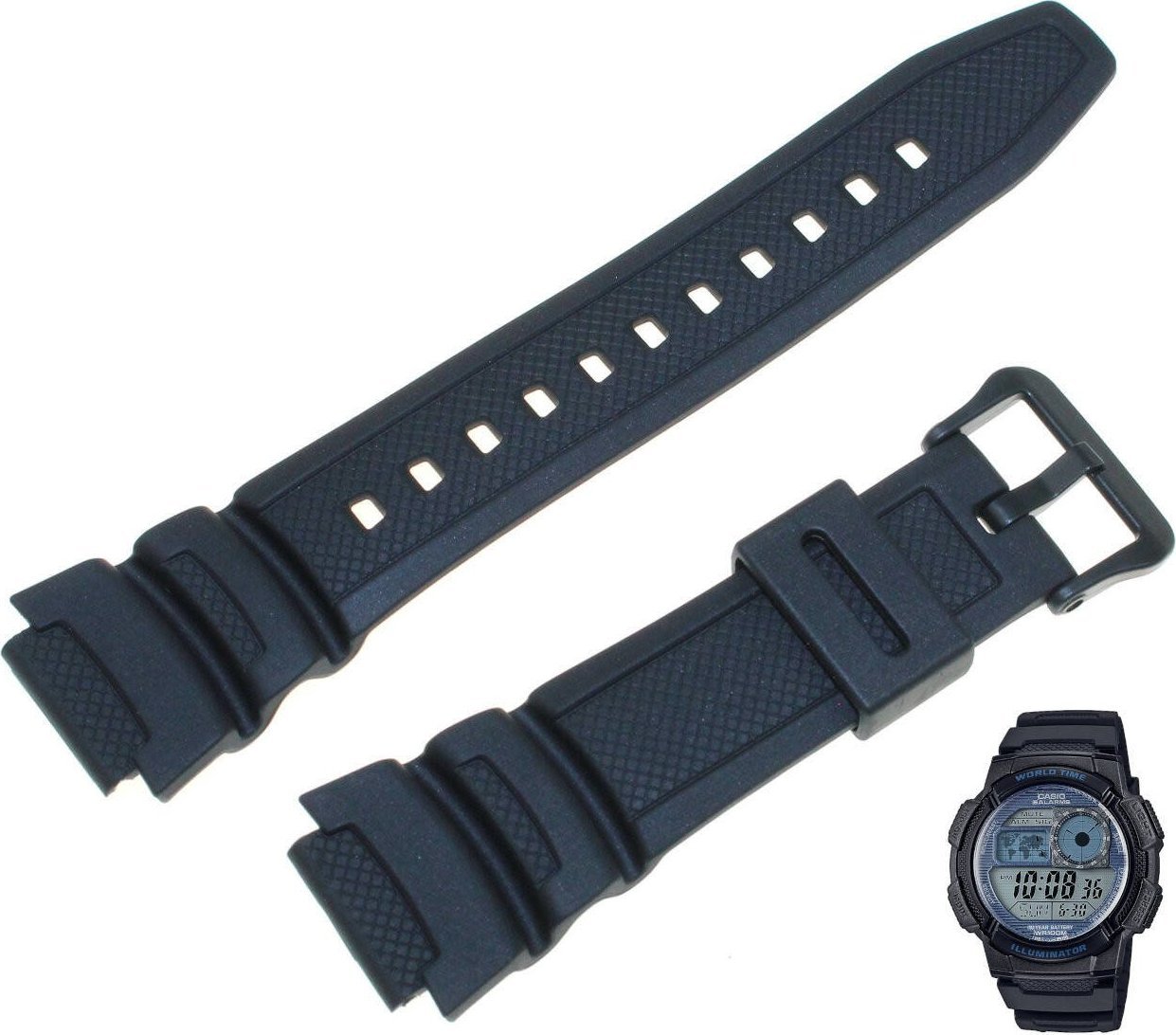 Casio Pasek do zegarka Casio AE-1000 czarny 10347820
