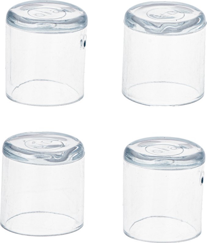 KIK Nakładki na nogi krzeseł mebli 19mm transparentne