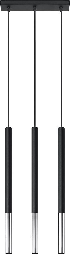 Lampa wisząca Lumes Czarna chromowana potrójna lampa wisząca - EX720-Mozaix