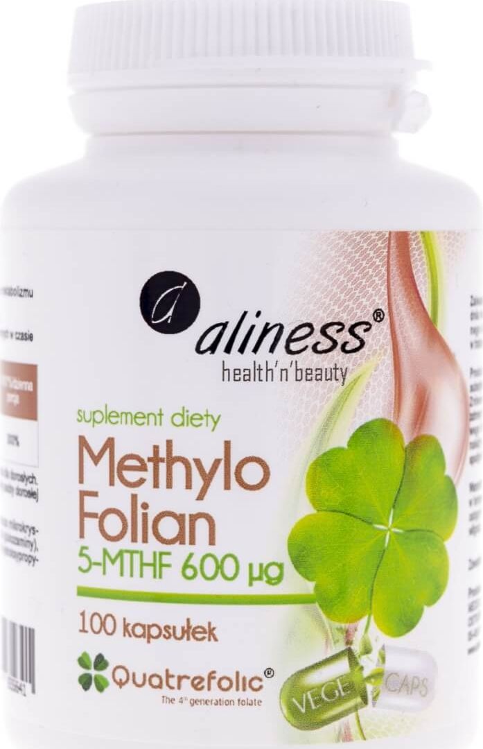 Aliness Aliness Methylo Folian 5-MTHF 600 g - 100 kapsułek
