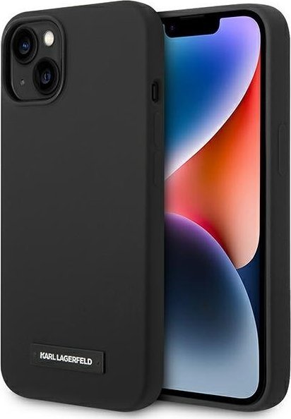Karl Lagerfeld Etui Karl Lagerfeld do iPhone 14 Plus 6,7" hardcase czarny/black Silicone Plaque Magsafe