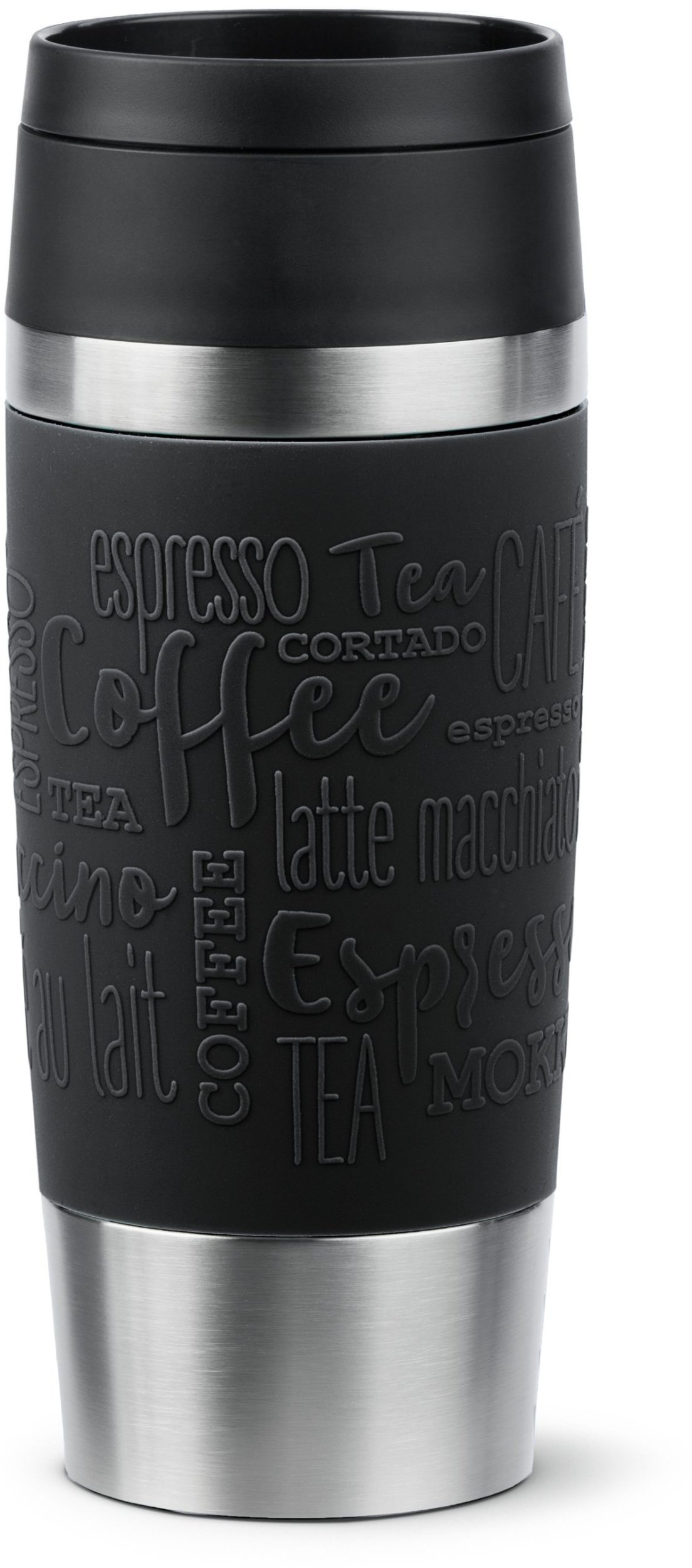 EMSA Travel Mug Classic N2020200 kubek podróżny 360 ml Czarny, Stal nierdzewna Stal nierdzewna